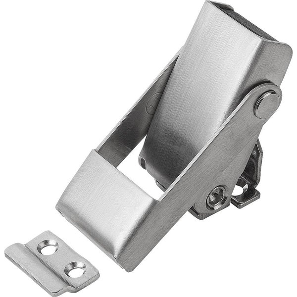 Kipp Latch With Release, Fast. Holes Covered, Form:A 82X33, 6X19, 5, D=4, 3, Stainless Steel 1.4301 K1357.43082